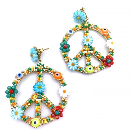 BOUCLES D'OREILLES BABY PEACE FLOWER