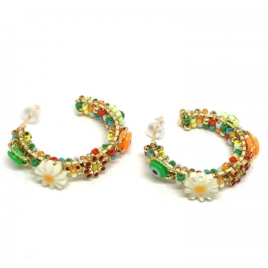 BOUCLES D'OREILLES FLORA