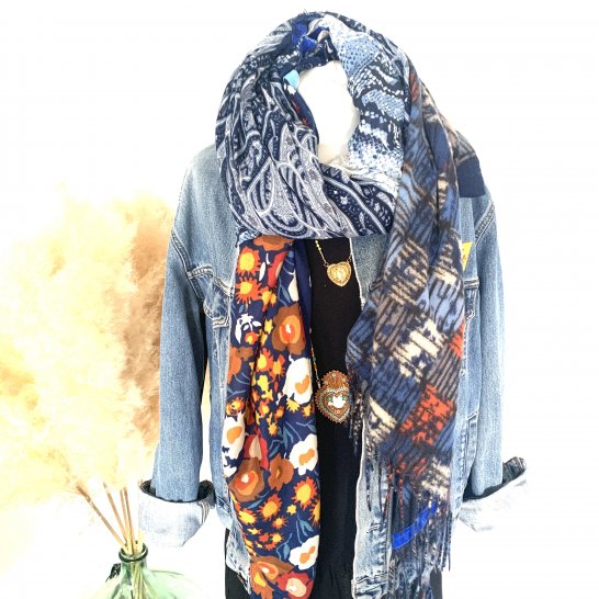 FOULARD OVERSIZE MULTICOLORE 