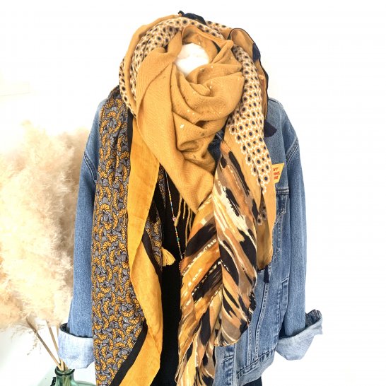  FOULARD OVERSIZE MULTICOLORE 