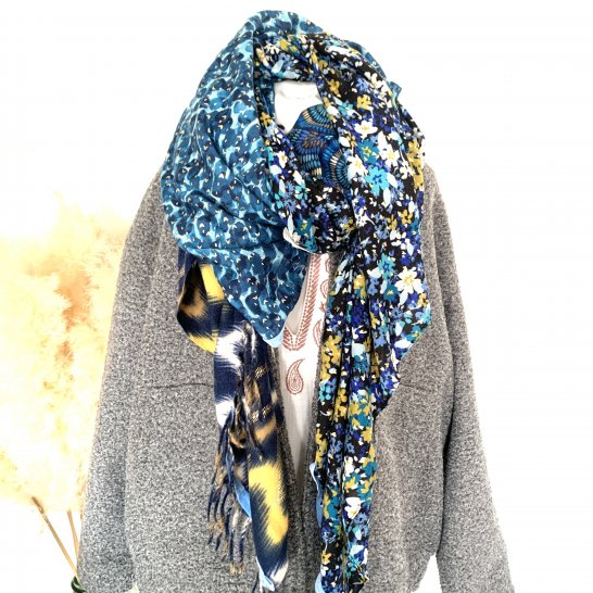 FOULARD OVERSIZE MULTICOLORE 