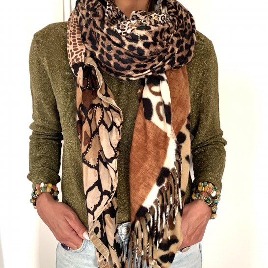 OVERSIZE MULTICOLORED SCARF