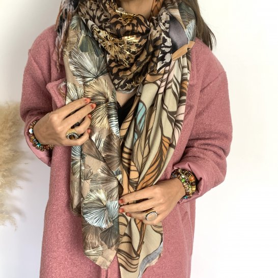  OVERSIZE MULTICOLORED SCARF