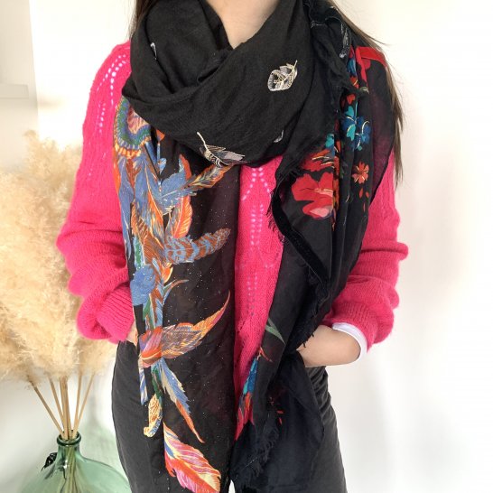  OVERSIZE MULTICOLORED SCARF