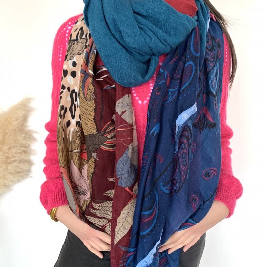  OVERSIZE MULTICOLORED SCARF