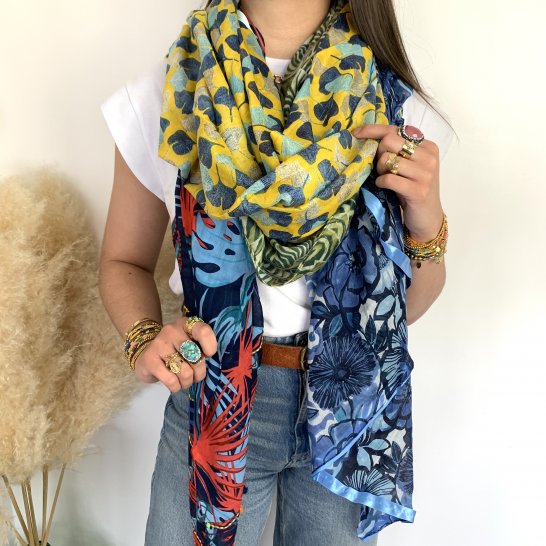 OVERSIZE MULTICOLORED SCARF