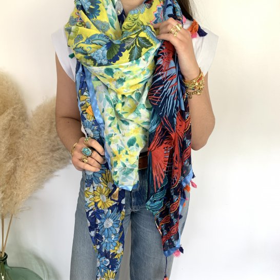 OVERSIZE MULTICOLORED SCARF