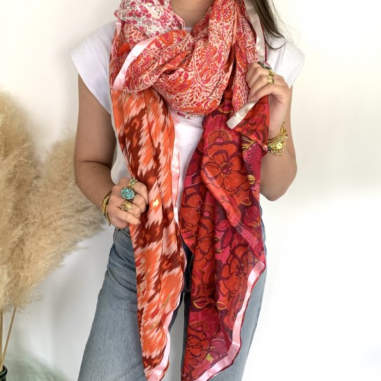 OVERSIZE MULTICOLORED SCARF