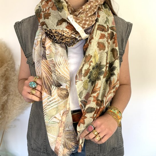 OVERSIZE MULTICOLORED SCARF