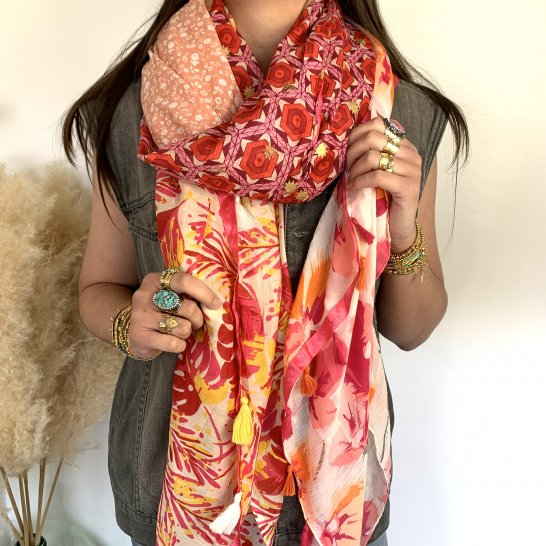 OVERSIZE MULTICOLORED SCARF