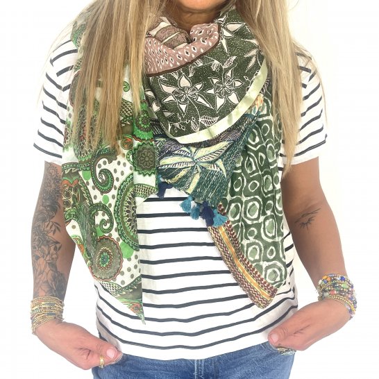  OVERSIZE MULTICOLORED SCARF