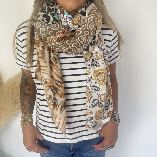  OVERSIZE MULTICOLORED SCARF