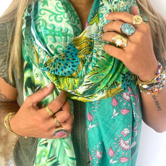 OVERSIZE MULTICOLORED SCARF