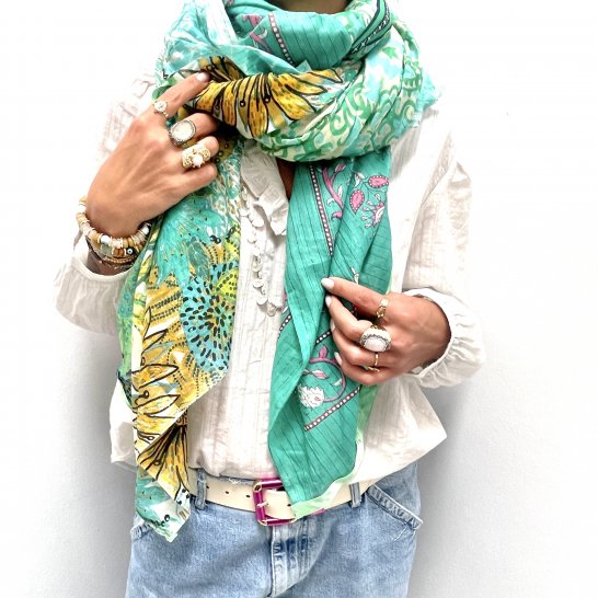  OVERSIZE MULTICOLORED SCARF