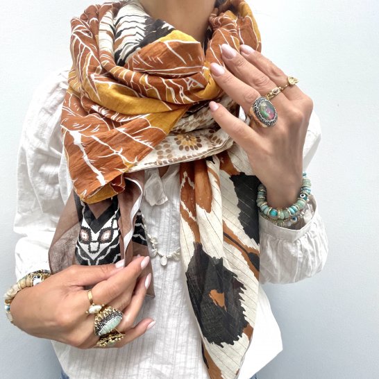 OVERSIZE MULTICOLORED SCARF