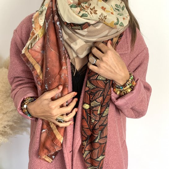 OVERSIZE MULTICOLORED SCARF