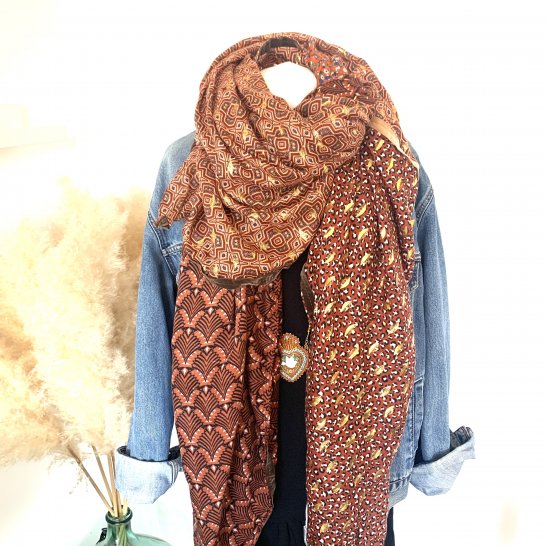 OVERSIZE MULTICOLORED SCARF