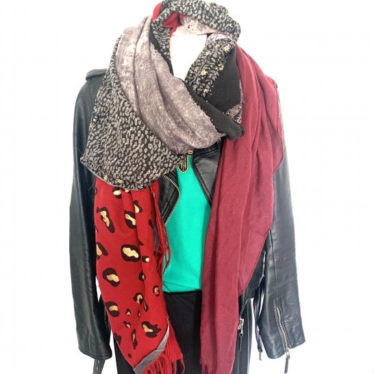 OVERSIZE MULTICOLORED SCARF