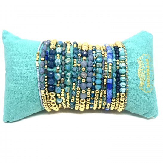  SET BRACELETS YASMINE BLEU