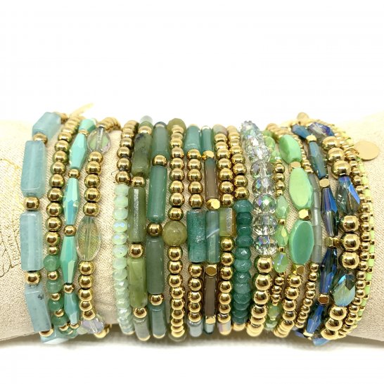  SET BRACELETS YASMINE VERT