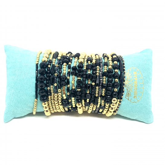  YASMINE BLACK BRACELET SET 