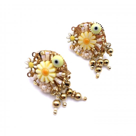  BOUCLES D'OREILLES BABY FLORA