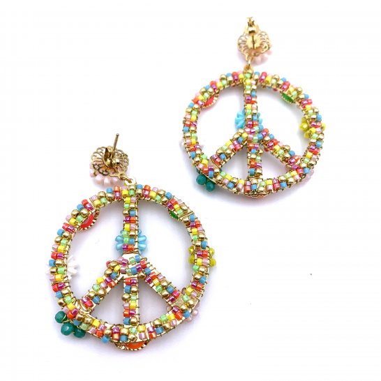  BOUCLES D'OREILLES BABY PEACE FLOWER