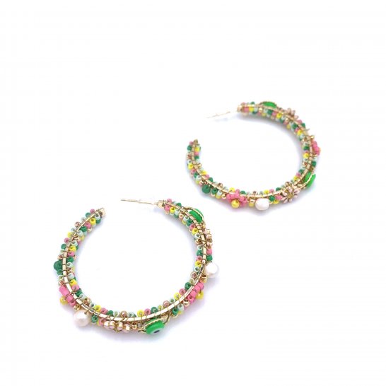  BOUCLES D'OREILLES FLORA