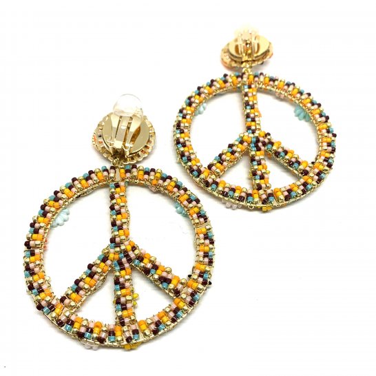 BOUCLES D'OREILLES PEACE FLOWER