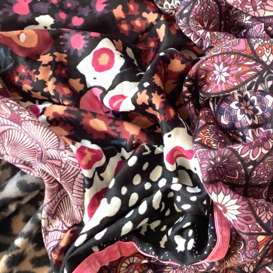 FOULARD OVERSIZE MULTICOLORE 