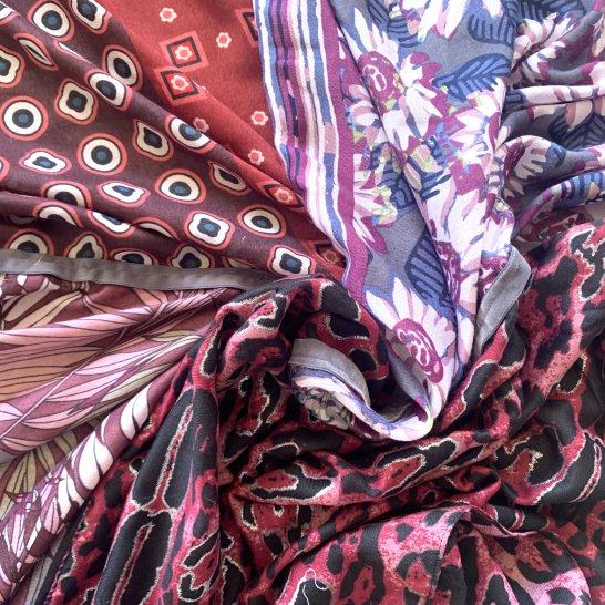 FOULARD OVERSIZE MULTICOLORE 