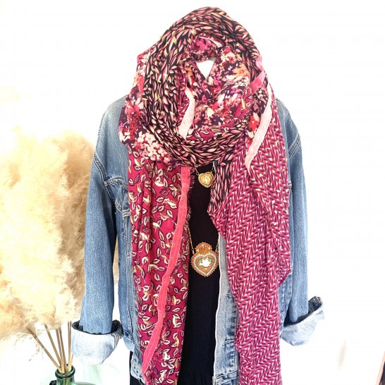 FOULARD OVERSIZE MULTICOLORE 