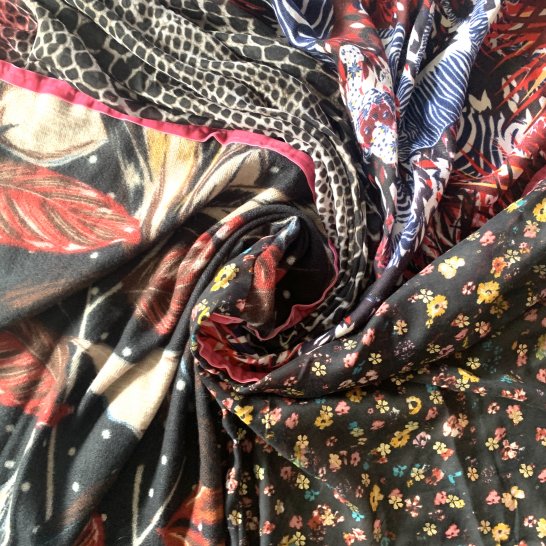 FOULARD OVERSIZE MULTICOLORE 