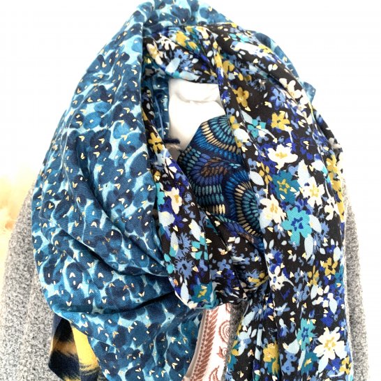 FOULARD OVERSIZE MULTICOLORE 