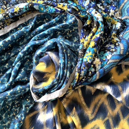 FOULARD OVERSIZE MULTICOLORE 