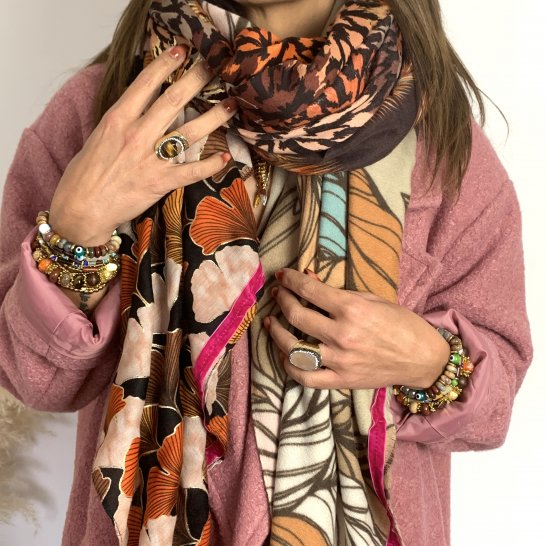 OVERSIZE MULTICOLORED SCARF