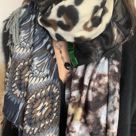 OVERSIZE MULTICOLORED SCARF