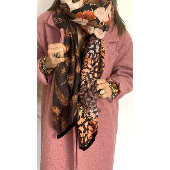  OVERSIZE MULTICOLORED SCARF