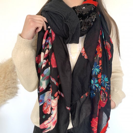 OVERSIZE MULTICOLORED SCARF