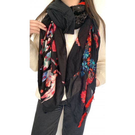 OVERSIZE MULTICOLORED SCARF