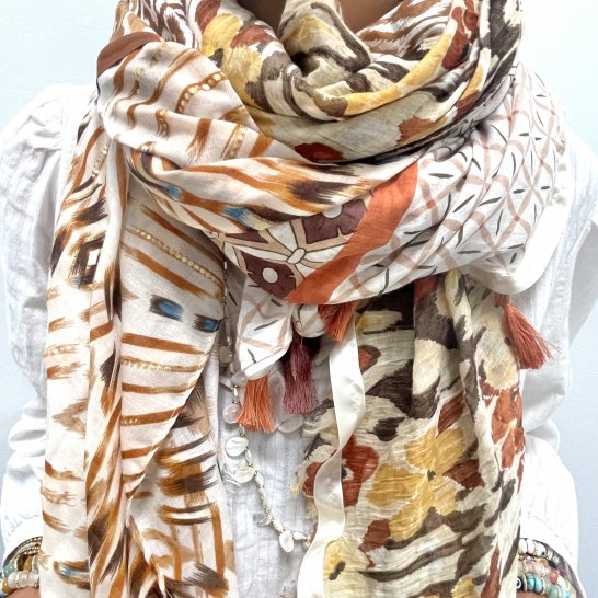 OVERSIZE MULTICOLORED SCARF