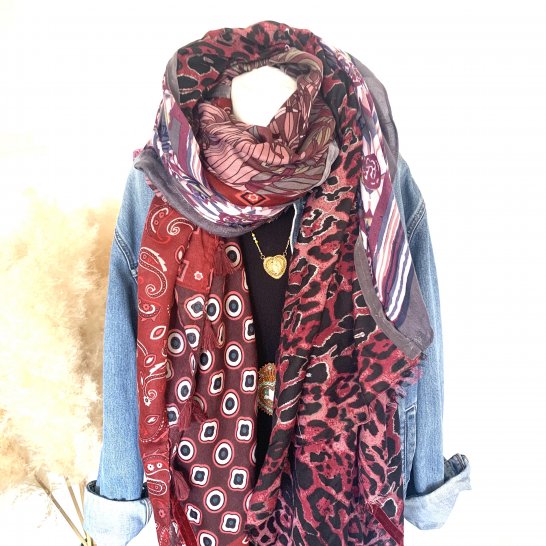 OVERSIZE MULTICOLORED SCARF