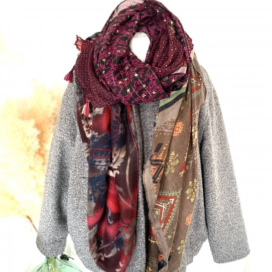 OVERSIZE MULTICOLORED SCARF