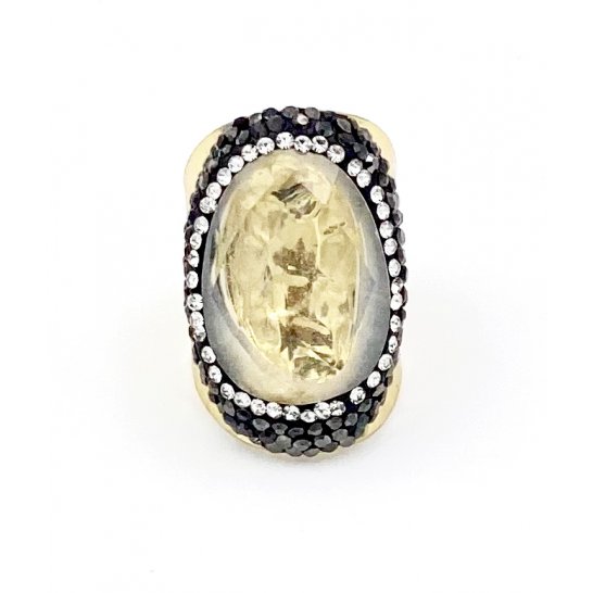 RING STRASS DORE WHITE JARS