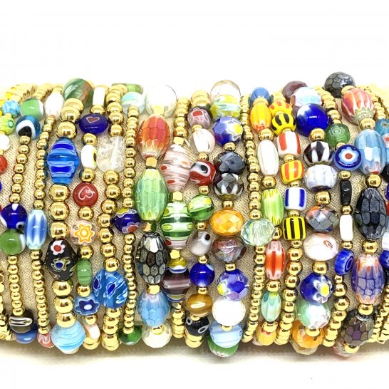 SET BRACELETS YASMINE MURANO 