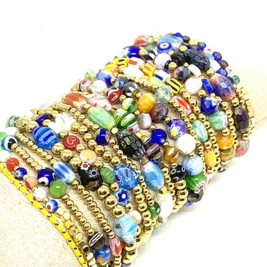 SET BRACELETS YASMINE MURANO 