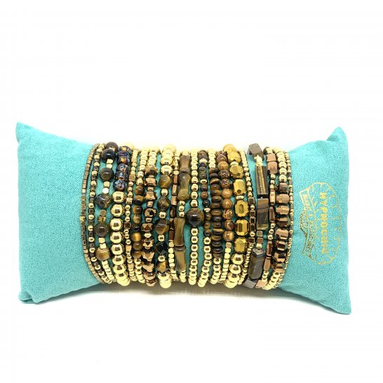  SET BRACELETS YASMINE OEIL DE TIGRE