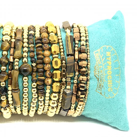  SET BRACELETS YASMINE OEIL DE TIGRE