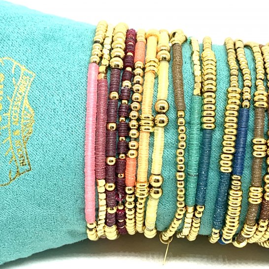 SET BRACELETS YASMINE PAILLETTES