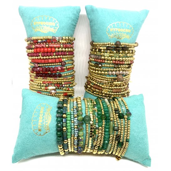 SET BRACELETS YASMINE ROUGE 